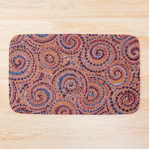 Item preview, Spiral Mosaic | Earth Tone Abstract Pattern designed and sold by GrinGalore.