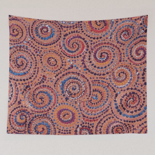 Item preview, Spiral Mosaic | Earth Tone Abstract Pattern designed and sold by GrinGalore.
