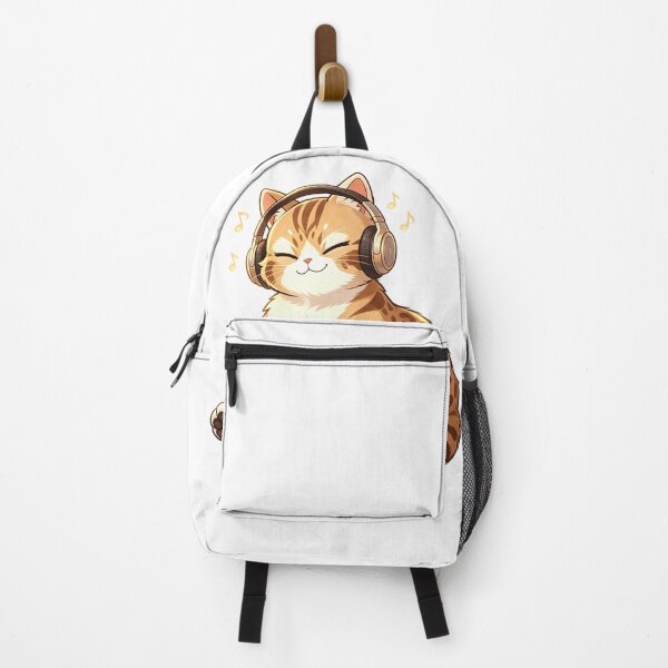 Item preview, Cozy Vibes - Felis Nigripes Cat Listening to Music with Coffee designed and sold by ABYSSLAB.
