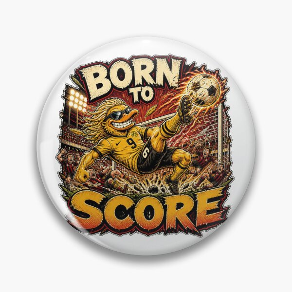 Item preview, Born To Score Funny Nordic Soccer Duck Vintage Comic designed and sold by Cavalier-org.