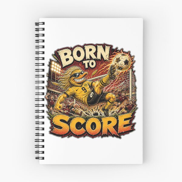Item preview, Born To Score Funny Nordic Soccer Duck Vintage Comic designed and sold by Cavalier-org.