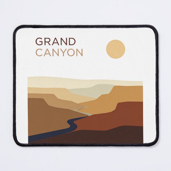 Item preview, Grand Canyon National Park Minimal Bauhaus Poster - Abstract Arizona Desert Art designed and sold by OzzFrequency.