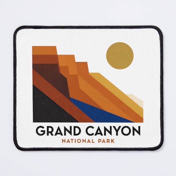 Item preview, Grand Canyon National Park Minimal Bauhaus Poster - Abstract Arizona Desert Art designed and sold by OzzFrequency.