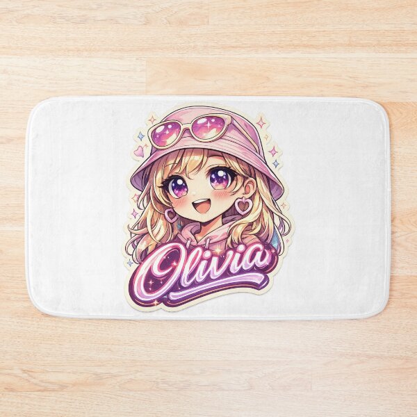 Artikelvorschau, Olivia – Niedlicher Kawaii-Mädchenname Maskottchen entworfen und verkauft von AlexLineArt.