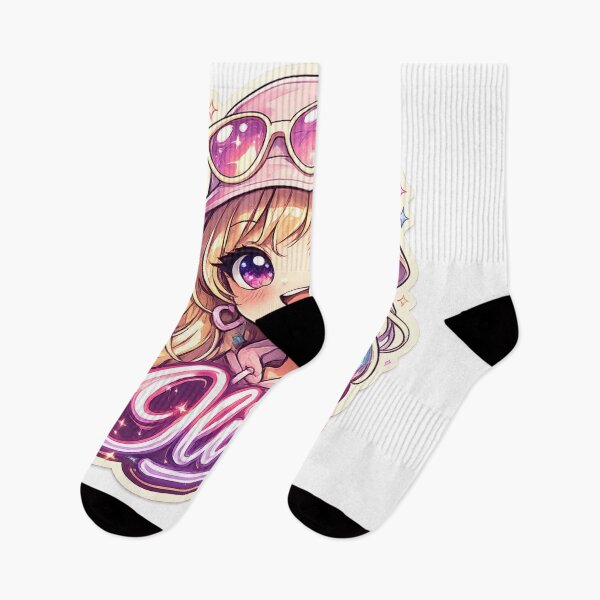 Item preview, Olivia – Cute Kawaii Girl Name Mascot designed and sold by AlexLineArt.