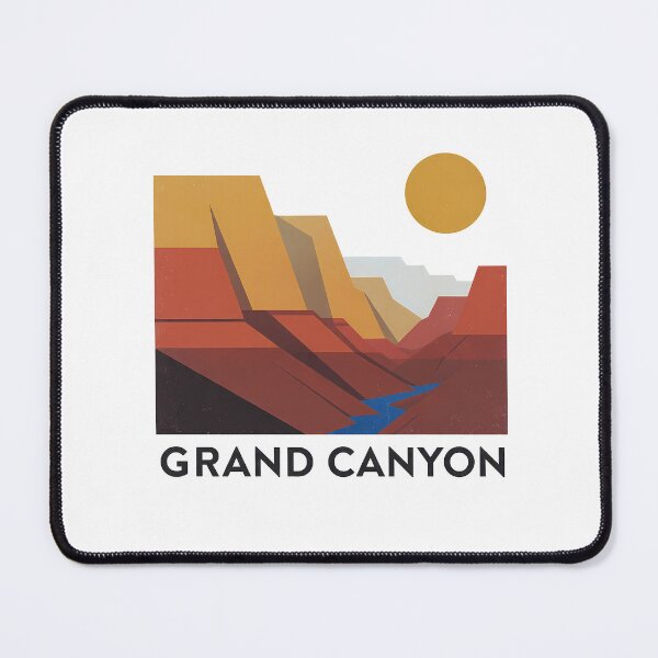 Item preview, Grand Canyon National Park Minimal Bauhaus Poster - Abstract Arizona Desert Art designed and sold by OzzFrequency.