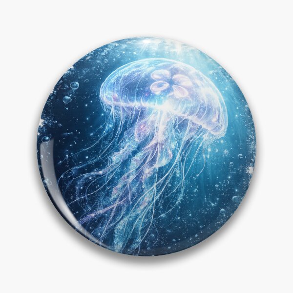 Item preview, Glowing Moon Jellyfish Sticker Art designed and sold by Smoimi.