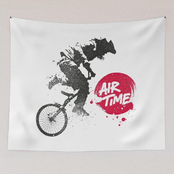 Item preview, Aggressive Midair BMX Bicycle Stunt Urban Splatter designed and sold by EdvvinStudios.