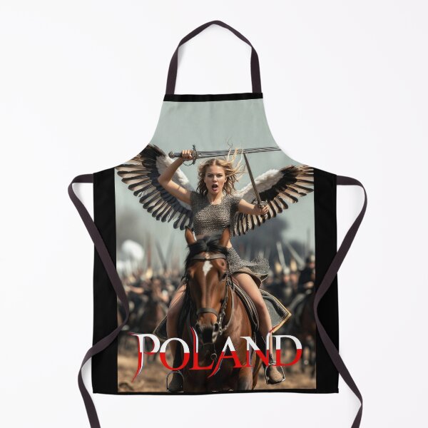 Item preview, Winged Warrior Woman Twin Swords on the Battlefield | Poland Fantasy Art designed and sold by Amber Sky Creations.