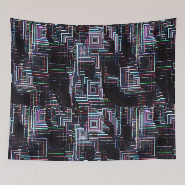 Item preview, Neon-Geometric Data Landscape designed and sold by Sigtrix.