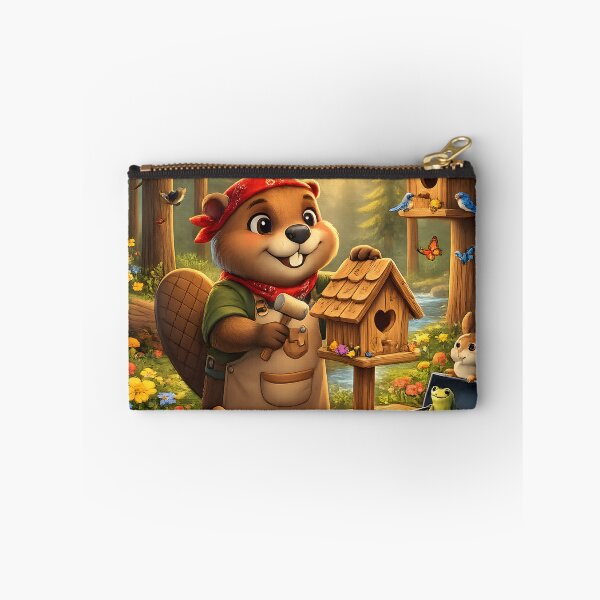 Item preview, Happy Beaver Adventures – Beaver Builds a Birdhouse designed and sold by Clothes With Smiling Animals Walt Gral.