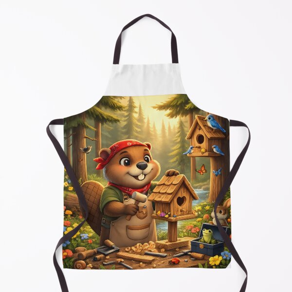 Item preview, Happy Beaver Adventures – Beaver Builds a Birdhouse designed and sold by Clothes With Smiling Animals Walt Gral.