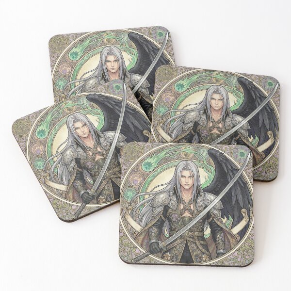 Item preview, Sephiroth in Alphonse Mucha Style designed and sold by Solace Sparkles.