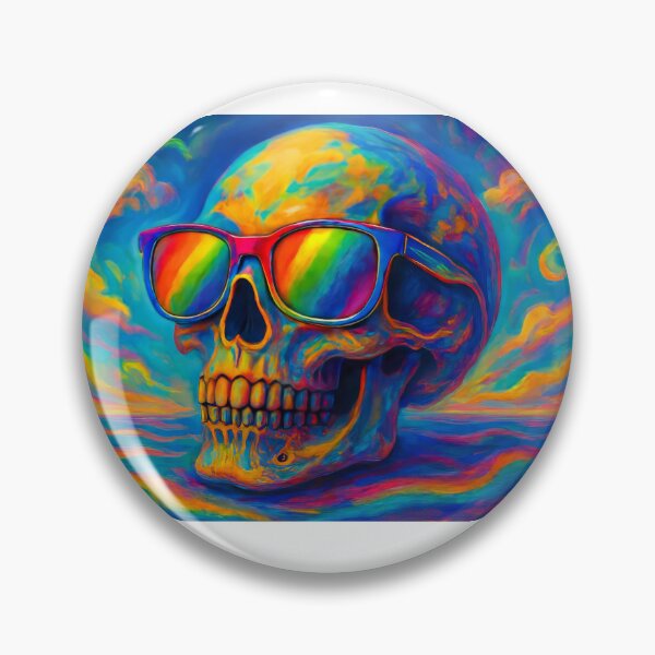 Item preview, human skull surrealist painting designed and sold by karlosss.