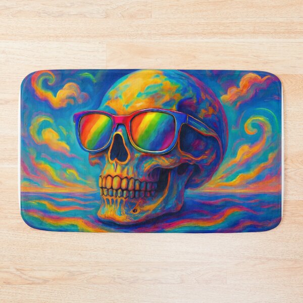 Item preview, human skull surrealist painting designed and sold by karlosss.