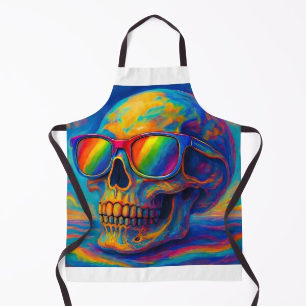 Item preview, human skull surrealist painting designed and sold by karlosss.