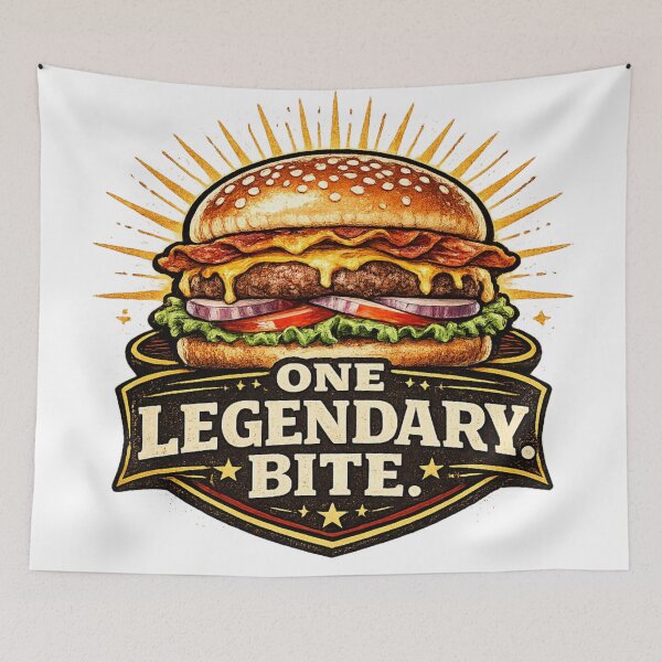 Item preview, One Legendary Bite: Iconic Achievement Legend Badge Design designed and sold by irfanshikh.