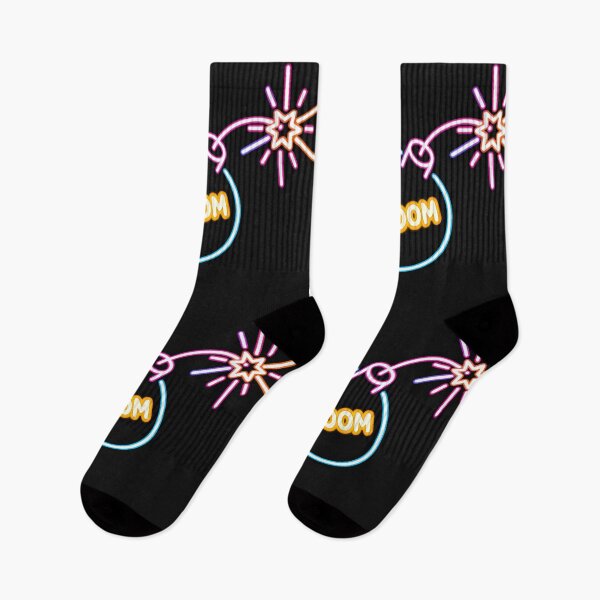 Item preview, Neon Boom Bomb - Retro Electric Comic Explosion Art designed and sold by alalame.