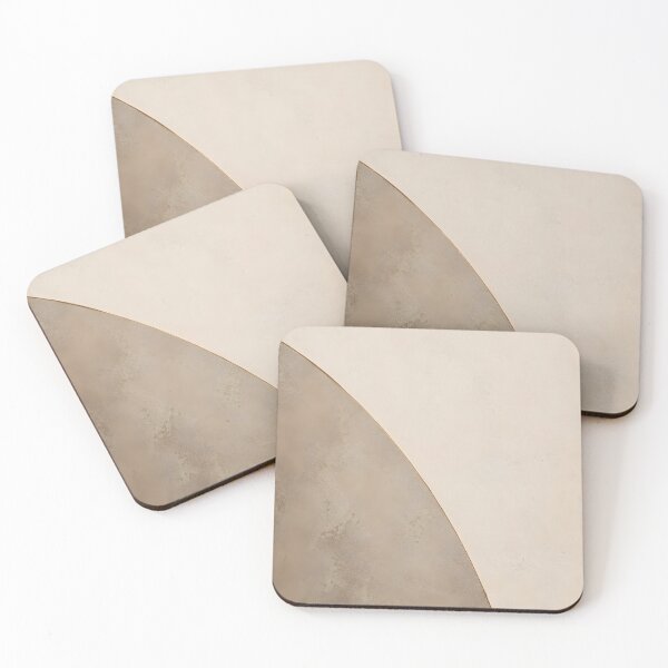 Item preview, Bauhaus Print, Taupe & Cream - Bronze Arc designed and sold by Emily Print.