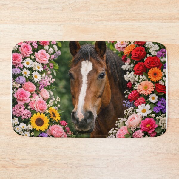 Item preview, a horse among flowers designed and sold by karlosss.