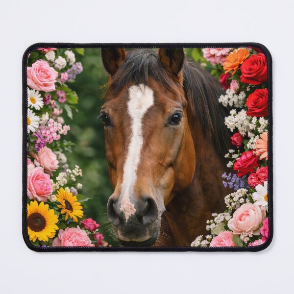 Item preview, a horse among flowers designed and sold by karlosss.