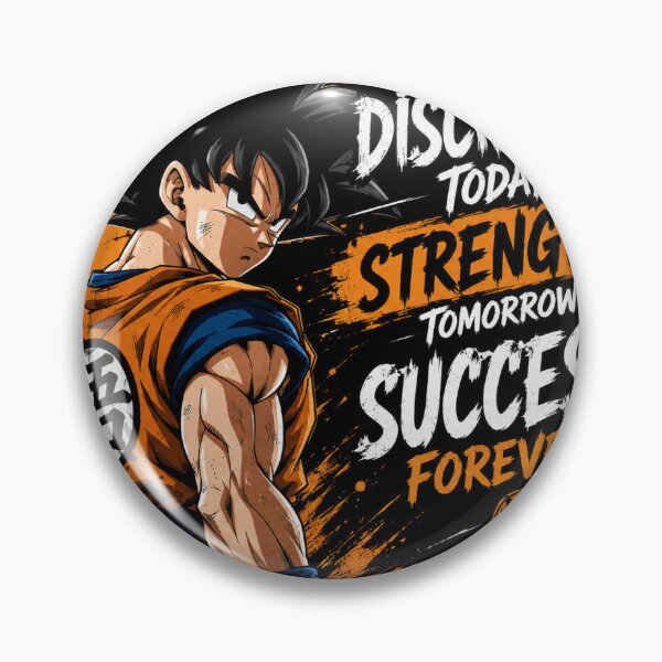Item preview, Goku Discipline Motivational Sticker designed and sold by Hustlingminds.