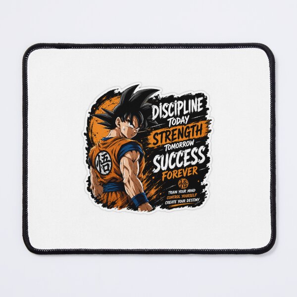 Item preview, Goku Discipline Motivational Sticker designed and sold by Hustlingminds.