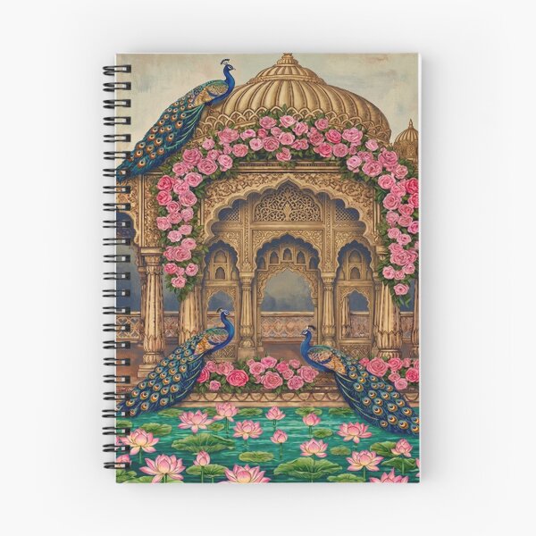 Item preview, Royal Peacock Palace Art Print — Taj‑Inspired Mughal Garden Illustration | Gift for Her, Living Room & Bedroom Wall Art designed and sold by RSDigitalPrintDesign.