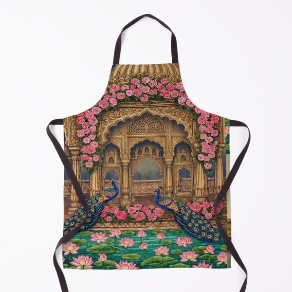Item preview, Royal Peacock Palace Art Print — Taj‑Inspired Mughal Garden Illustration | Gift for Her, Living Room & Bedroom Wall Art designed and sold by RSDigitalPrintDesign.