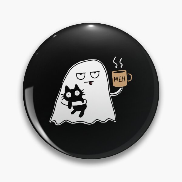Item preview, Ghost Cat Spooky Black Cat Coffee designed and sold by NQArtist.