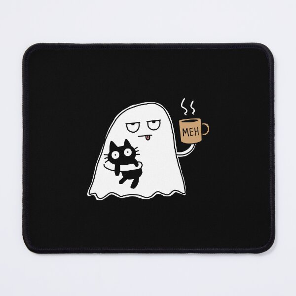 Item preview, Ghost Cat Spooky Black Cat Coffee designed and sold by NQArtist.