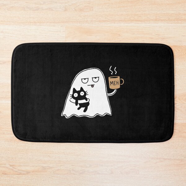 Item preview, Ghost Cat Spooky Black Cat Coffee designed and sold by NQArtist.