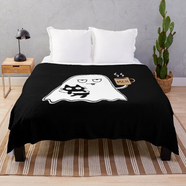 Item preview, Ghost Cat Spooky Black Cat Coffee designed and sold by NQArtist.
