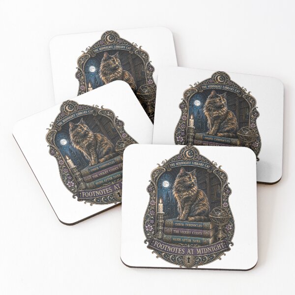 Item preview, Footnotes at Midnight Gothic Cat designed and sold by Soft Panic Studio.