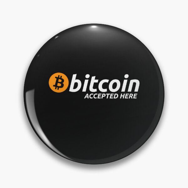 Item preview, Bitcoin Accepted Here Cryptocurrency Sign designed and sold by T-Shirt Homes.