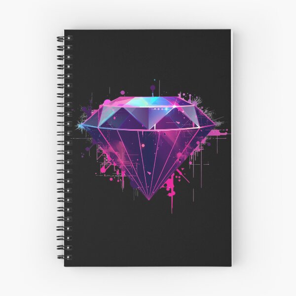 Item preview, Neon Geometric Diamond – Futuristic Abstraction designed and sold by StudioProPrint.