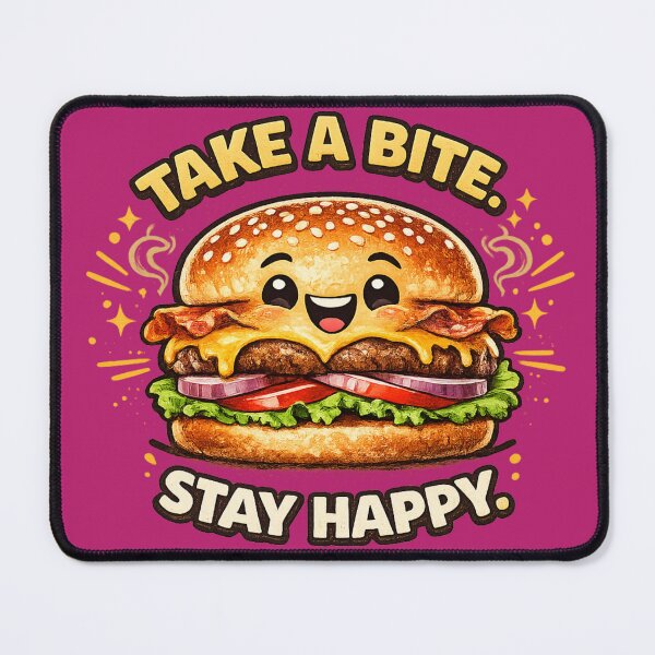 Item preview, Take A Bite Stay Happy: Wellness Happiness Motivation Design designed and sold by irfanshikh.