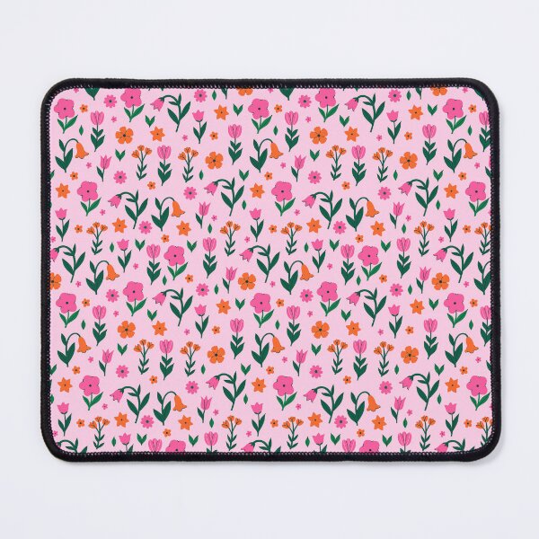 Item preview, pattern with pink and red flowers designed and sold by burbura.