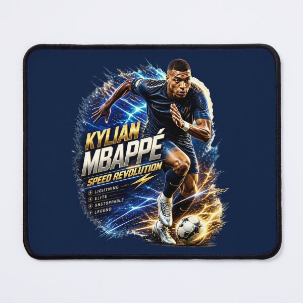 Item preview, Kylian Mbappé – Speed Revolution | Elite Football Legend Digital Artwork designed and sold by tareankush.
