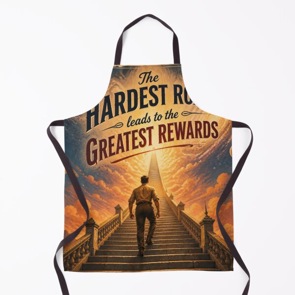 Item preview, The Hardest Road Leads to the Greatest Rewards | Motivational Vintage Art designed and sold by Krystek-Studio .