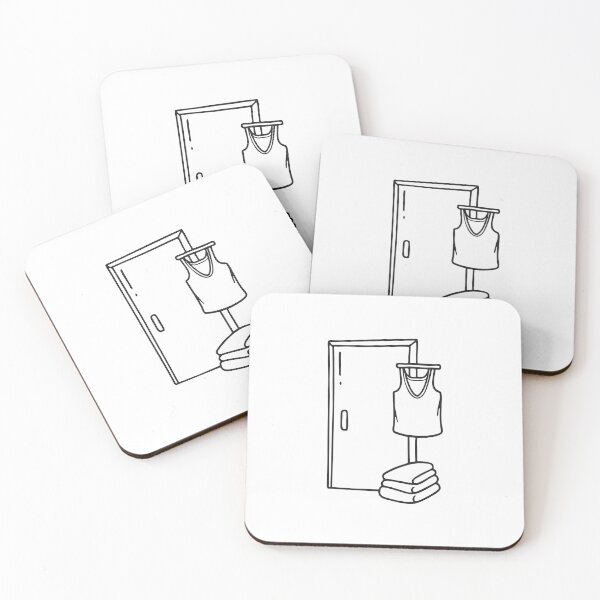 Item preview, An undershirt wrinkled on the floor near the bathroom entrance designed and sold by rasagamastore.