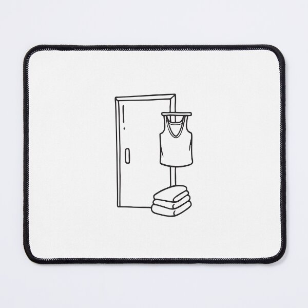 Item preview, An undershirt wrinkled on the floor near the bathroom entrance designed and sold by rasagamastore.