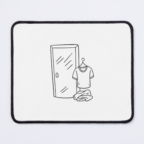 Item preview, A crumpled undershirt lying close to the bathroom door designed and sold by rasagamastore.