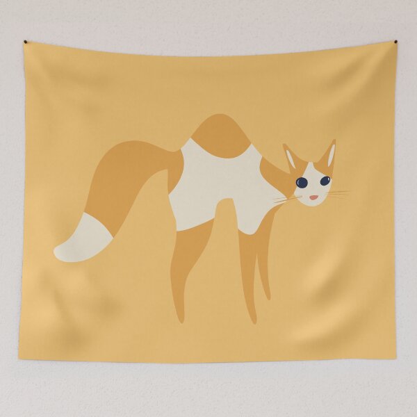 Item preview, Crazy Orange Cat designed and sold by IvysCreativityHouse.