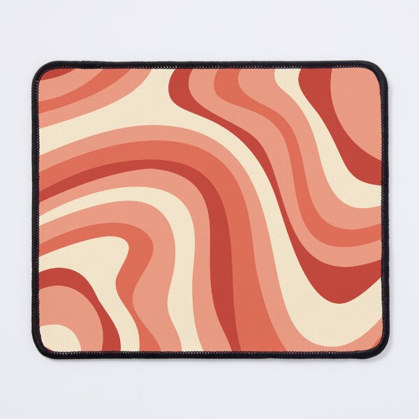 Item preview, Liquid Swirl Retro Abstract in pinks and peach tones, Light Blush, Cream, and White designed and sold by Differenceee.
