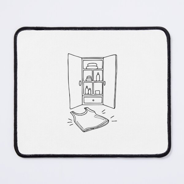 Item preview, An undershirt on the floor beneath a wardrobe designed and sold by rasagamastore.