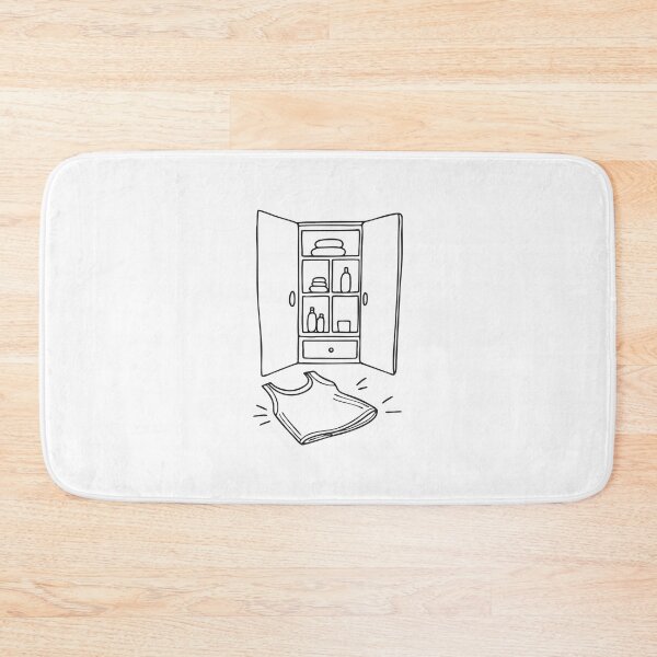 Item preview, An undershirt on the floor beneath a wardrobe designed and sold by rasagamastore.