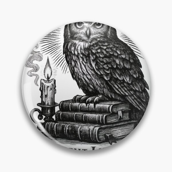 Item preview, Midnight Library Owl Engraving designed and sold by TheRealTaria.
