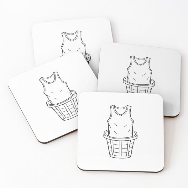 Item preview, An undershirt folded on top of a laundry hamper designed and sold by rasagamastore.