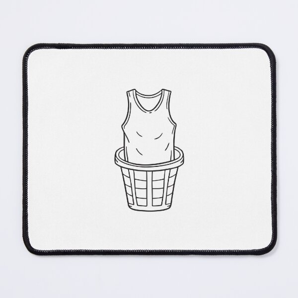 Item preview, An undershirt folded on top of a laundry hamper designed and sold by rasagamastore.